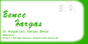 bence hargas business card